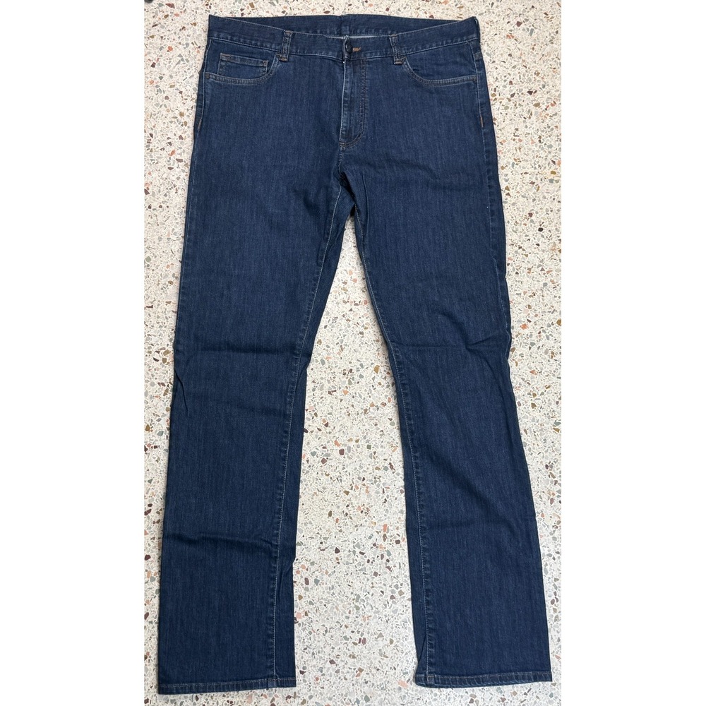 Canali Men's Blue 5 Pocket Made In Italy Straight Leg Denim Jeans Size‎ 54